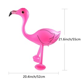 RmKbe 2pcs Inflatable Pink Flamingo Inflatable Toys Hawaiian Tropical Summer Luau Party Accessories for Pool Parties
