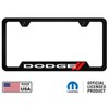 Au-TOMOTIVE GOLD Dodge Stripe Logo Universal Black Unbreakable Polycarbonate License