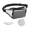 Riñonera Transparente, Riñonera Transparente PVC Multifuncional para Salidas Diarias (Negro)