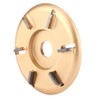 6T Golden Wood Carving Disc Engraving Blade Woodworking Milling Cutter