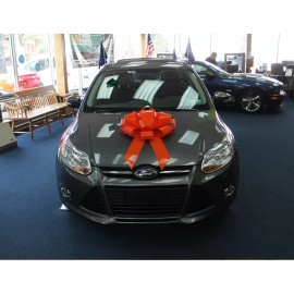 Car Bow Store 22" Big Orange Suction Cup Car Bow - Made In USA