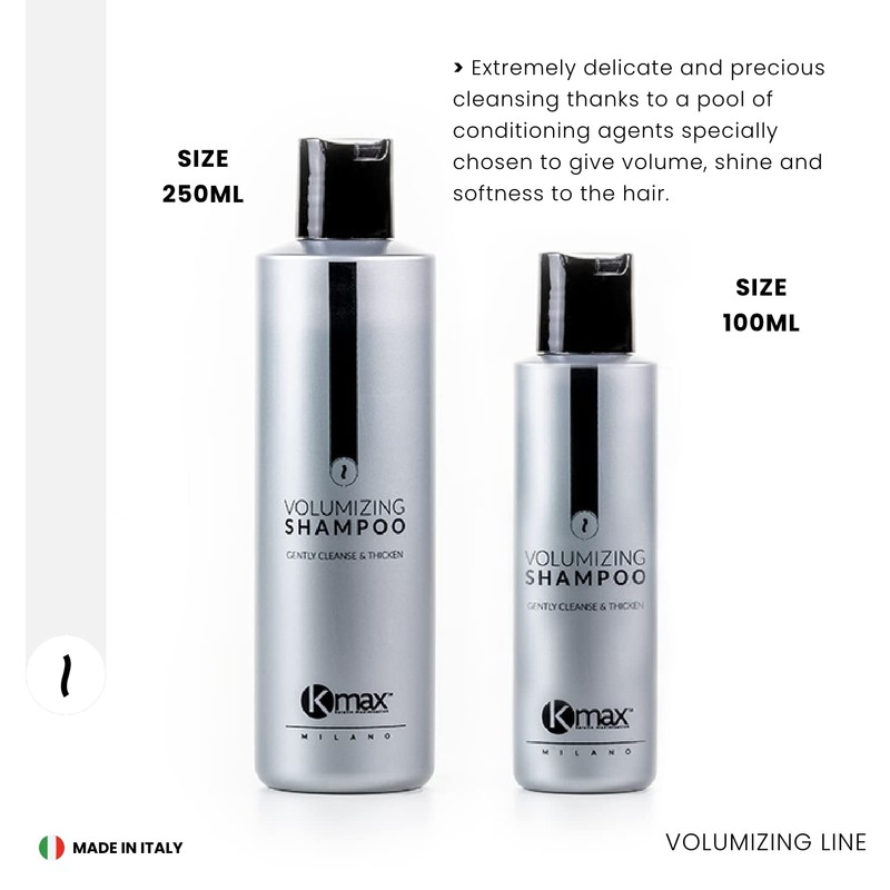 Kmax Volumising Shampoo - Application for Scatter Hair Fibres 250