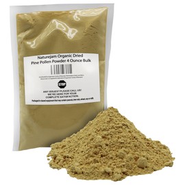 Naturejam Organic Dried Pine Pollen Powder 4 Ounce Bulk-Premium Culinary Grade for Green Juice Smoothies & Dessert Making