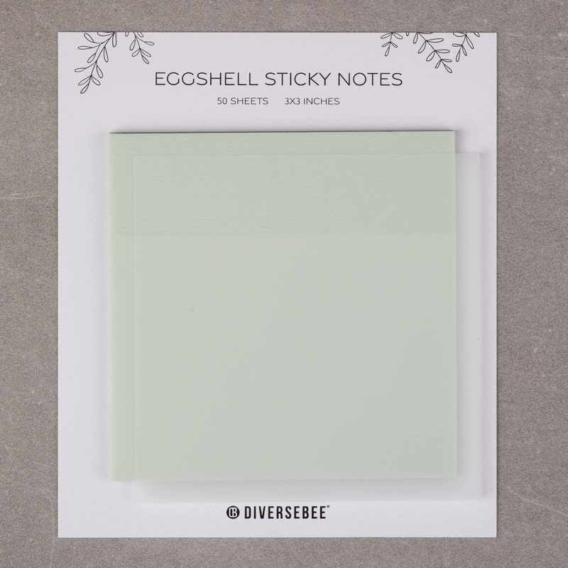 DiverseBee 50 Sheets Pastel Transparent Sticky Notes, 3x3” Clear Sticky