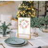 Bluweet Double Sided Picture Frame 6 Pieces, A6 Gold Place