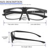 MMOWW 2 Pack Flip Up Reading Glasses for Close Work