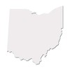 Ohio Buckeye State Pride Decal Sticker - White 5" Vinyl