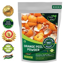 Orange Peel Powder | Santra Chilka | Pure Vitamin C | Face Pack For Skin Care(Face Mask, Skin Brightening, Evens Skin Tone) and Hair Care - 200 Gm