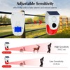 eMylo Solar Motion Sensor Alarm Outdoor, 120dB Loud Noise Maker&Strobe