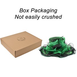 YIDINGCO 2025 Derby Hats for Women Girls Ladies, Organza Church Wedding Kentucky Fascinator Sun Hat Green Black