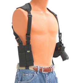 Pro-Tech Outdoors Deluxe Shoulder Holster fits Pistol Ruger EC9s Deluxe Model Black Nylon
