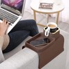 HMASYO Couch Cup Holder Tray - Silicone Sofa Armrest Table