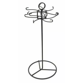 Unbranded Metal Revolving Rotating 12 Hook Hanging Display Stand Metal Necklace Display
