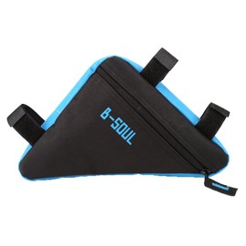 Bicycle Saddlebag Bike Bag Saddlebag Triangle Bag ( Color : Black+Blue )