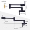 Heavy Duty Folding Stove Tap With Double Joint Swing Arms