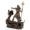 Veronese Design 9 1/4 Inch Poseidon with Trident Standing On