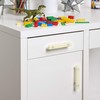 Set of 2 Build-On Brick Drawer Pulls (Glow-in-The-Dark)