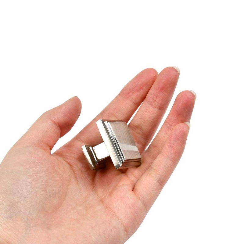 FOCCTS 5 Pack Cabinet Knobs Brushed Nickel, Kitchen Cabinet Hardware