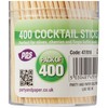 PPS 400 x Wooden Cocktail Sticks/TOOTHPICKS - 6.5cm - Home,