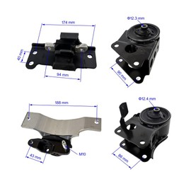 4PCS Engine Motor & Trans Mount Set Compatible with Nissan 2004 2005 2006 2007 2008 2009 Quest 2004 2005 2006 Maxima Altima 3.5L with Auto Transmission for A7351 A7348 A7358 A7349