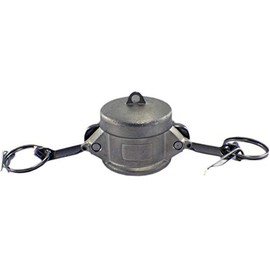 Duda Energy CamSocket-Cap075 304 Stainless Steel Cam-and-Groove Pipe Fitting Coupler 3/4" Cam Lock SOCKET x Cap/Stopper Sus304 SS304, 0.75" ID, Stainless Steel