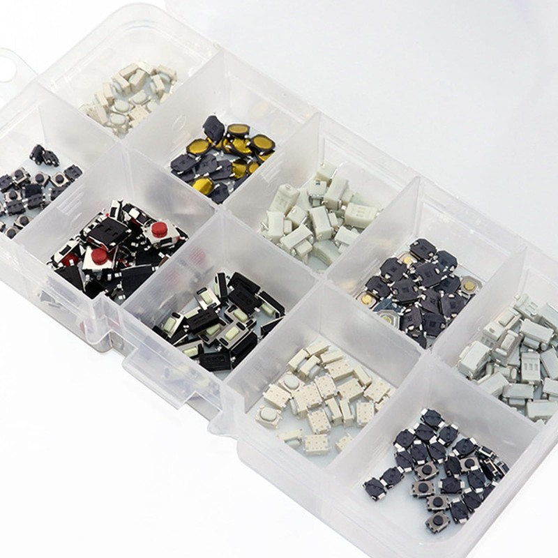 250 PCS 10 Value Tactile Push Button Switch Micro Momentary