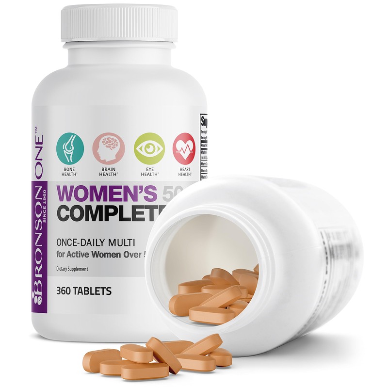 Bronson ONE Daily Women’s 50+ Complete Multivitamin Multimineral, 360 Tablets