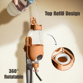 Pet Water Bottle for Cage Crate 17oz Non-Drip Water Dispenser for Small Animal Rabbit Bunny Guinea Pig Chinchilla Ferret Squirrel Hedgehog