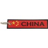 Llavero de bandera de China, 100% bordado