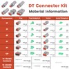 GKG DTK1 6 Sets Deutsch Connector Kit(2/3/4/6/8/12 Pins),IP68 Waterproof DT