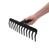KADAX Garden Rake without Handle, Metal Garden Rake, Lawn Rake