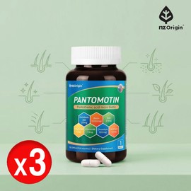 Nature Dew Health Mall Partner Biotin Pantothenic Acid High Content Pantomotin Pantoothin Amino Acid Effectiveness 120 Capsules, 3 Pieces / 비오틴 판토텐산 고함량 판토모틴 판토오틴 아미노산 효능 효과 120캡슐, 3개