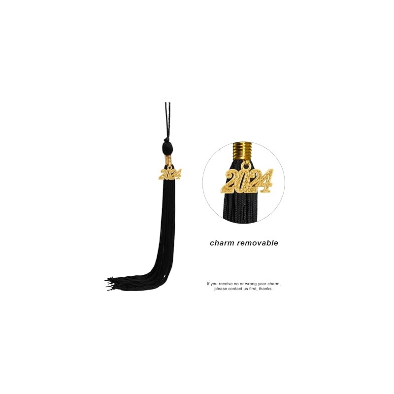 SAMDEEMI Graduation Tassel with 2024 Gold Year Charm for Graduation