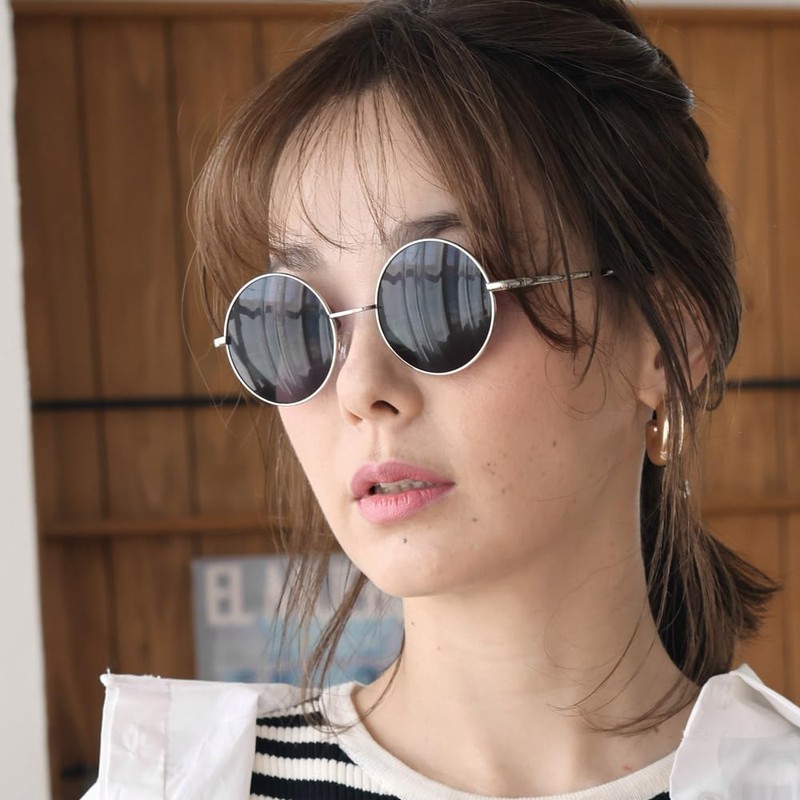 FashionBerry Modeled Date Glasses, Round Sunglasses, Colored Round, Lightweight, Fatigue-Resistant,