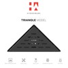Hydroware Triangle Shower Drain - Stainless Steel Triangular Shower Floor