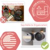 TWO PACK - LID LEDGE: Tumbler Lid Organizer, Horizontal, Under