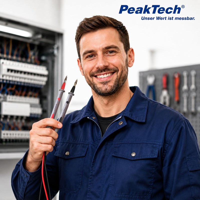 Peak Tech 1 Pair Flexible Multimeter Test Leads 120cm, Safety