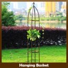 100% Metal Obelisk Garden Trellis 6.3 Feet Tall Sturdy Plant