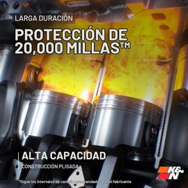 K&N Filtro de Aceite HP-7020 para Lexus/Toyota/Lotus/Scion 2005-2021