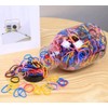 Colourful Hair Bands, 1000 Pieces, Multi-Colour Elastic Rubber Bands, Small