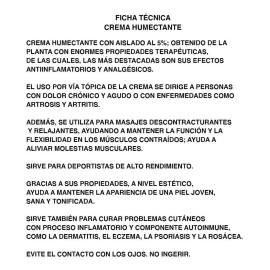 Crema Natural Dolores Musculares Intensos Extra Aclarante