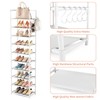 LANTEFUL LANTEFUL 10 Tiers Tall Shoe Rack 20-25 Pairs Boots