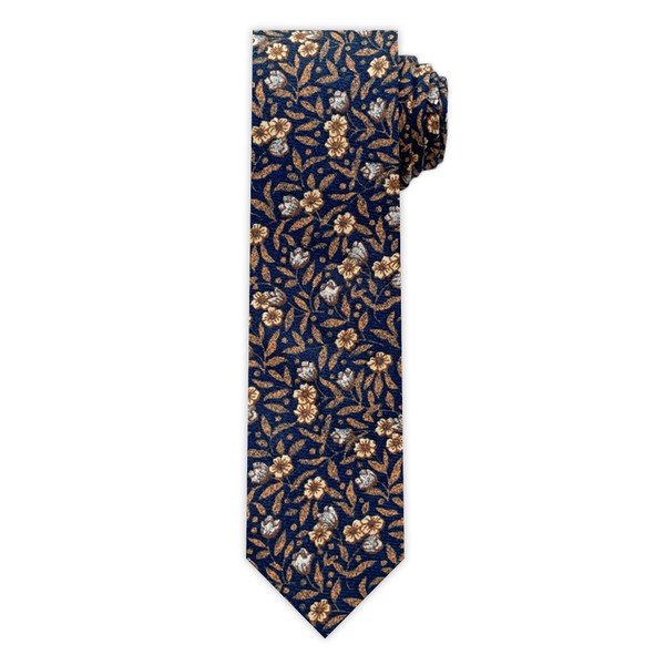 Jacob Alexander Men's Meadow Floral Pattern 2.5 inch Slim Width
