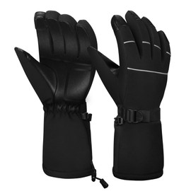 BLUEVER Ski Gloves, Waterproof Windproof Winter Gloves, Touchscreen Thermal Men Women Adults Ski Gloves for Cycling, Running, Climbing, Hiking, Outdoor Sports