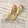 WANGCL 4pcs Speaker Banana Plugs Gold Plated Audio Jack Wire