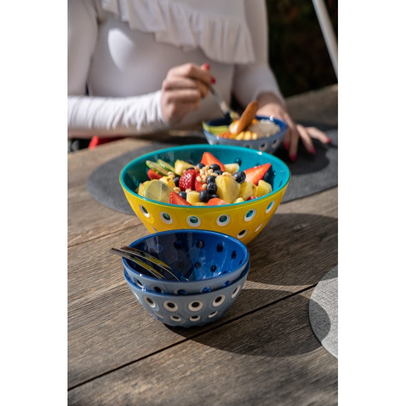 Guzzini Le Murrine 9.8" Bowl - Blue & Azure -