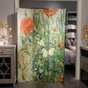 HOZUSO Room Divider Wood Privacy Screens Van Gogh's Butterflies and