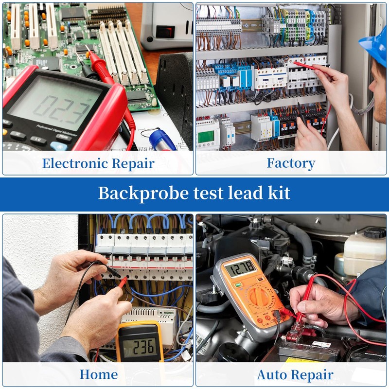 27-Piece Multimeter Test Leads Probes kit，multimeter Probes,Multimeter Leads Test Tweezers