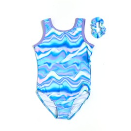 Destira Gymnastics Leotards for Girls, Cotton Candy, Super Soft Leotards with Matching Scrunchie, Gymnastics, Dance, Cheer, Yoga, and More, Adult S