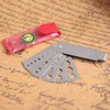 Rodipu Durable Fan Gauge, Silver Diamond Fan Gauge, Jewelry Tool
